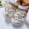 Novo removível Xiaoxiang amor borboleta coração de pêssego conjunto acessórios sapatos com buracos DIY fivela de sapato joias