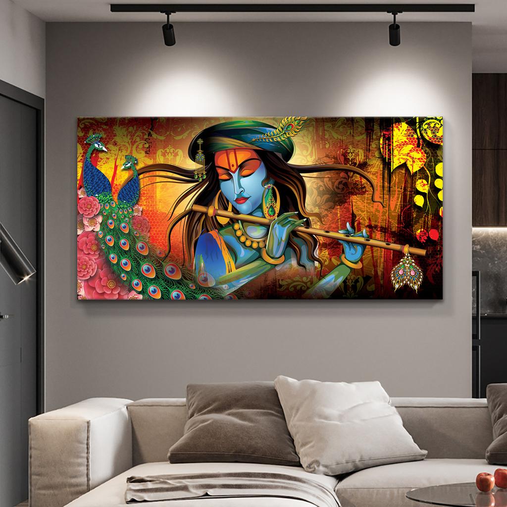 Indian Religion, God Canvas Wall Art, Unframed Religion Wall Art Prints for Living Room and Bedroom Decortion