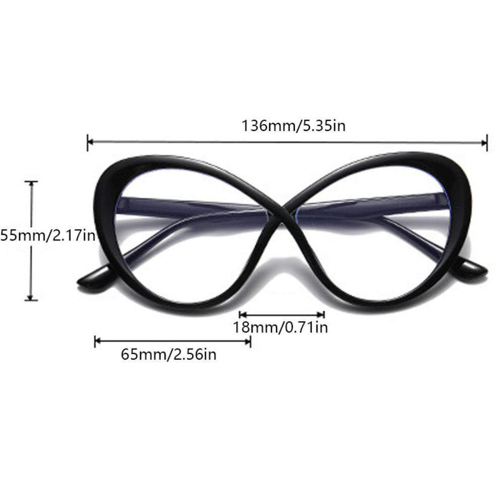 Vintage Oversized Oval Frame Eyeglasses Fashion Candy Color Anti-blue Light Eyewear New Stylish Brand Design Ins Popular Glasses