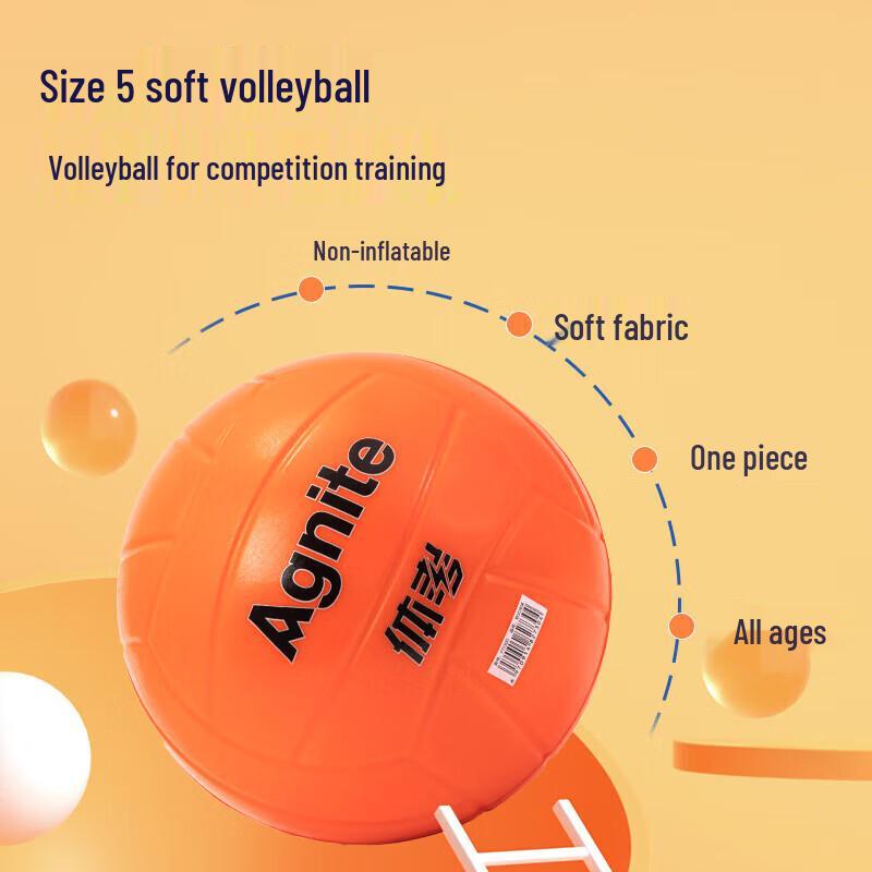 Angnet FD300 Size 5 Soft Pump-Free Training Volleyball