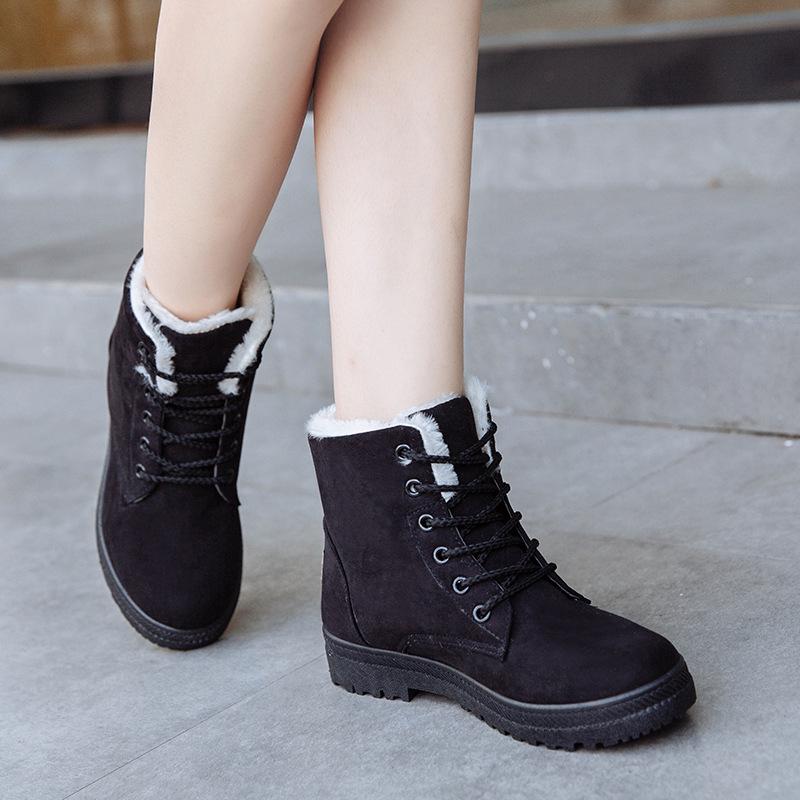 Fashion Women's Snow Boots New Ladies Snow Boots Winter New Women's Winter Shoes Women's Warm in the Tube Women's Cotton Shoes 785