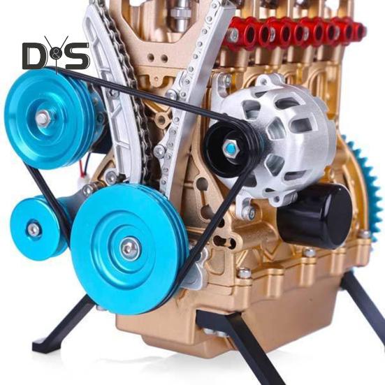 Valcový model motora auta Živica Model motora V8 Ručne vyrábaný 4-valcový model motora do auta Darček na ozdobu bloku motora pre automobilových nadšencov