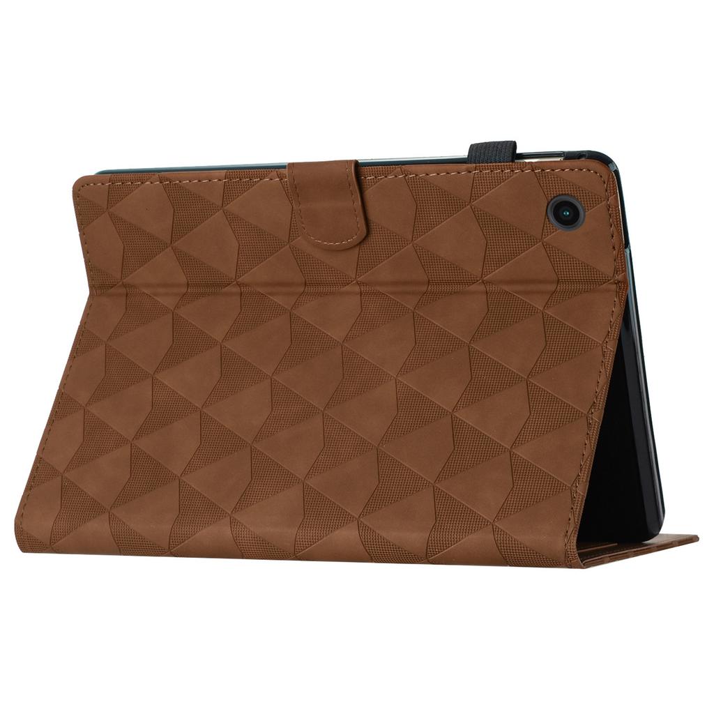 For Samsung Galaxy Tab A11+ / A9+ Case Diamond Texture Leather Stand Flip Tablet Cover with Card Holder