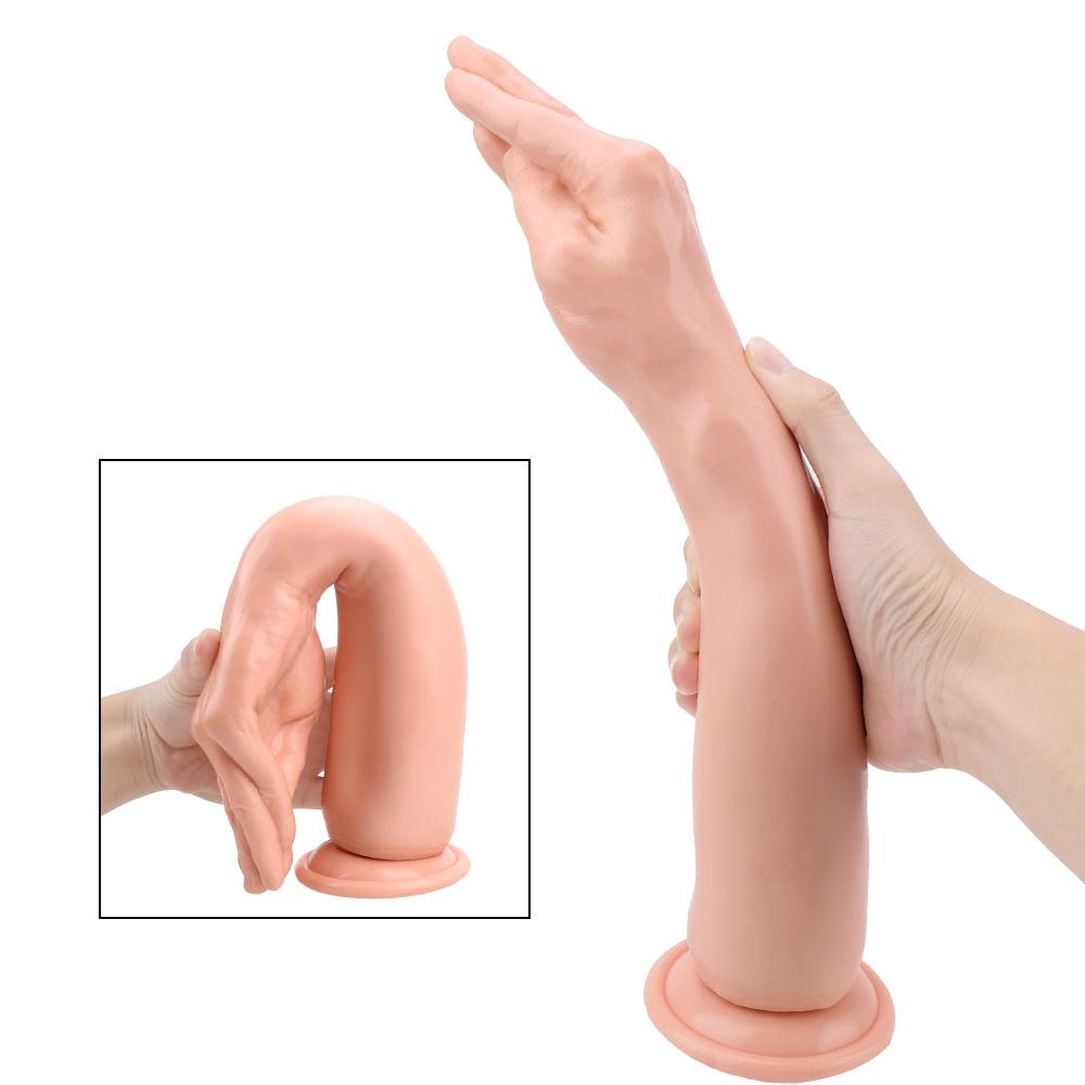 Mano artificiale Spina anale per le donne Dilatatore del culo vaginale Uomini Ano Espansore Grandi dildo Masturbatore femminile Giocattoli del sesso Adulti
