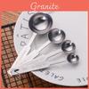 Modern Stainless Steel Measuring Spoon Set Of Four Perfect For Baking And Cooking