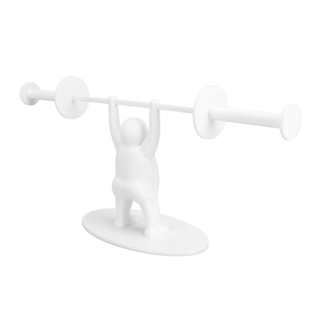 Funny Weightlifter Toilet Roll Holder Plastic 3D Printed Standing Toilet Paper Holder for Bathroom Decor