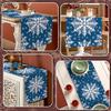 Christmas Theme Table Runner Snowflakes And Leaves Decoration Table Runners Table Flags Party Hotel Event Decoration Home Dining