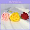 Velvet Artificial Rose Rose Head With Embossed Craft For Wedding Romantic Venue