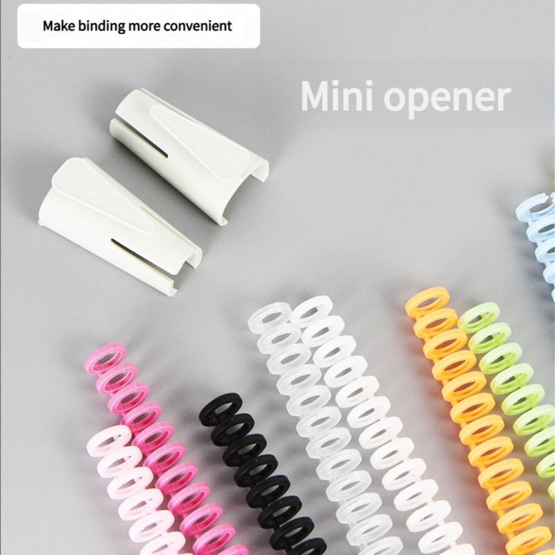 5Pcs 12mm Plastic Binding Comb 30 Rings Binding Coil 30-Rings Binder Spine for Refillable Journal Planner Notebook
