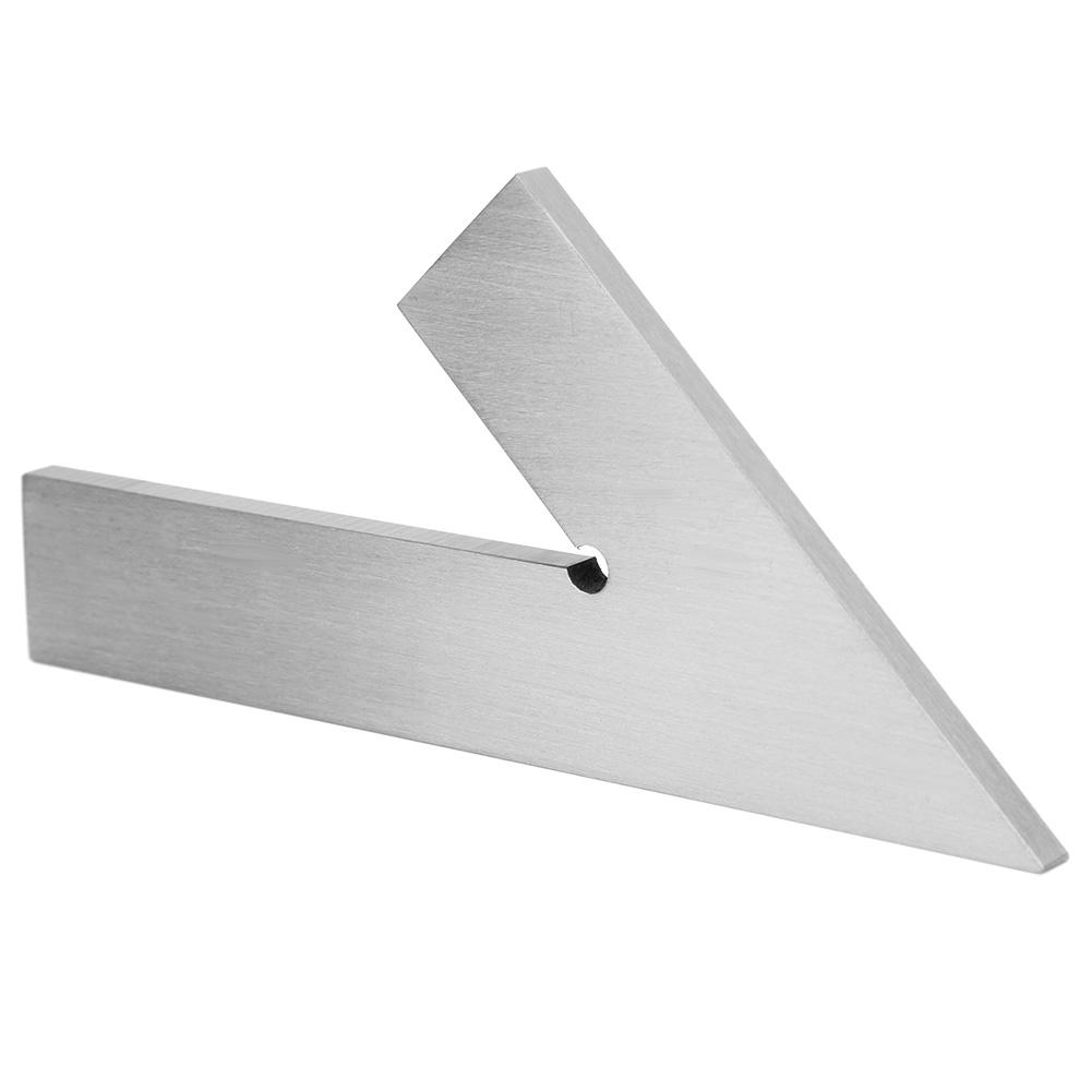 45 Degree Miter Angle Corner Ruler Wide Base Gauge Woodworking Measuring Tool 150x100mm