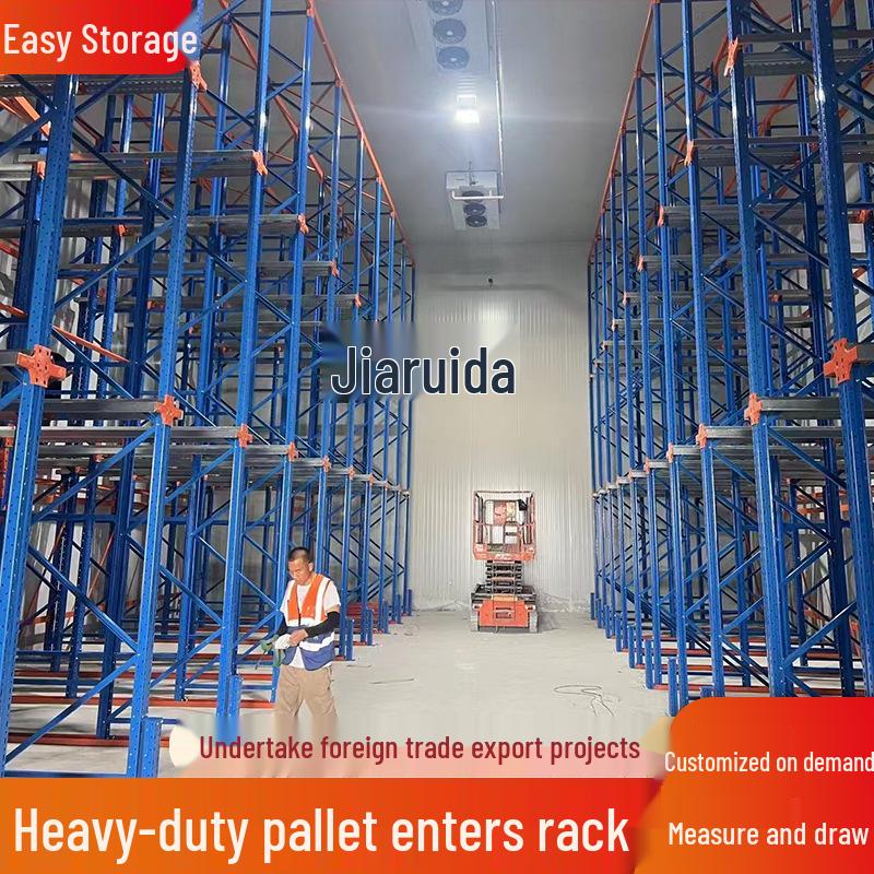 Heavy-Duty Multi-Level Drive-In Pallet Racking System with Shuttle Carrier
