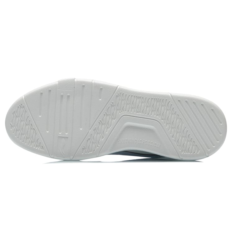 Li Ning Wave Superwave Lo Slip Resistant Breathable Lightweight Abrasion Resistant Skateboard Shoes Women's White Blue AECR004-3