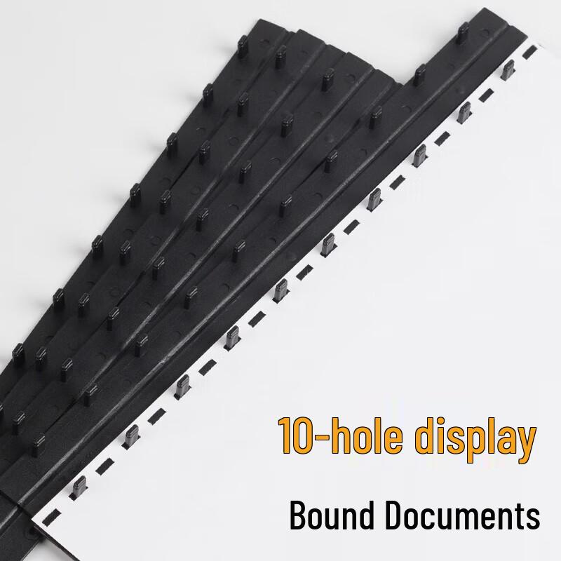 Deli 3830 A4 10-Hole Plastic Binding Strips CN plug (adapter included)