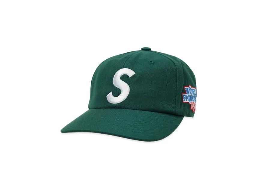 806585 Supreme World Famous S Logo 6-Panel (26SS)  Dark Green One-Size