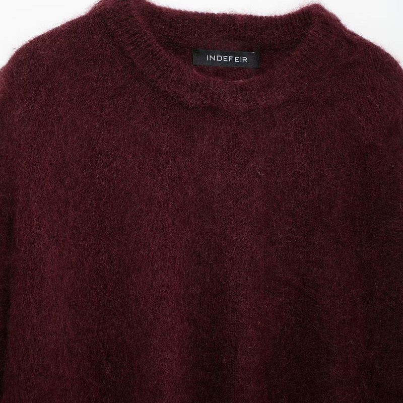 Kaslead New Arrival Women's Clothing Fashion Style Fashion Large Profile Mohair Blending Pullover 1242877