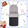 Windproof Winter Sleeping Bag with Thick Foot Cover for Baby Stroller – Cozy and Warm Cotton Pad for Cold Weather Outings