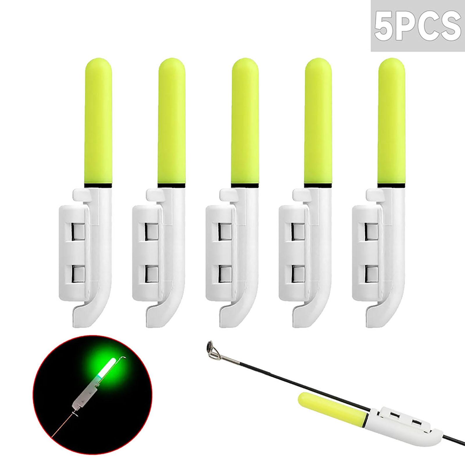 5pcs Led Glow Lamp Waterproof Luminous Glow Sticks With Buckle Night Fishing Bite Alarm For Sea Fishing Rod green #1