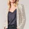 Women's Summer Sequins Long Sleeve Temperament Mid-Length Jacket