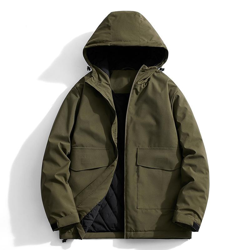 Зимняя утолщенная хлопковая куртка, уличная куртка, мужская повседневная спортивная стеганая куртка, плотная куртка M