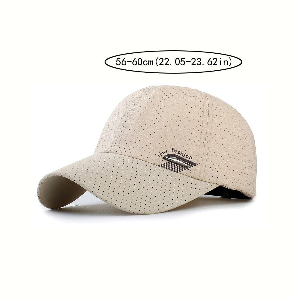 Sun Protection Quick-Drying Hat Breathable Perforated Travel Sports Hat Baseball Cap  For Women Men