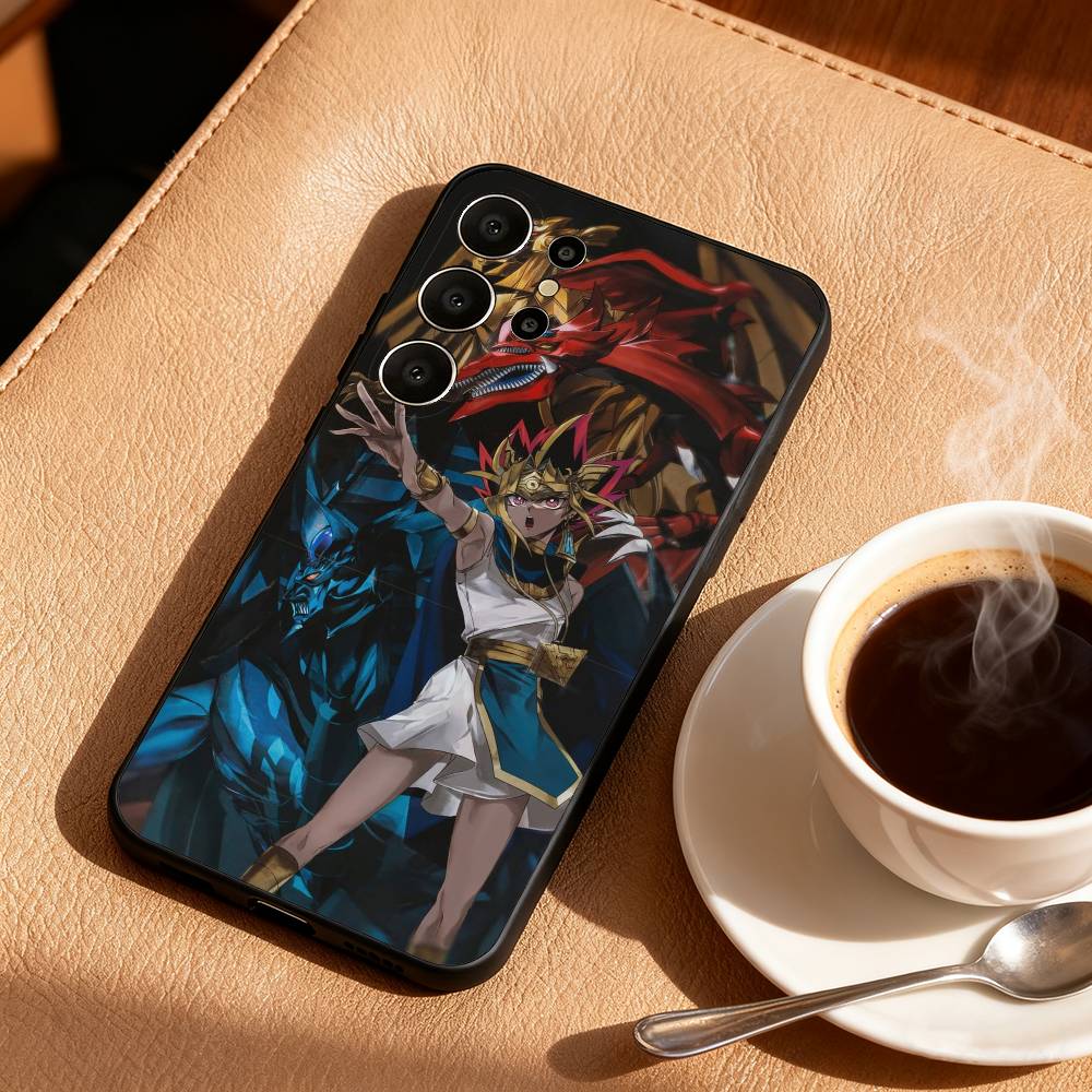 Yu-Gi-Oh Anime Phone Case For Samsung S26,S25,24,23,22,30,21,10,9,Ultra,Plus,Lite,FE Soft Black Case