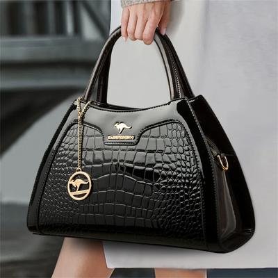 Luksusowe torebki z lakierowanej skóry dla kobiet, designerska damska torba na ramię crossbody z wzorem krokodyla, hobo, damskie listonoszki