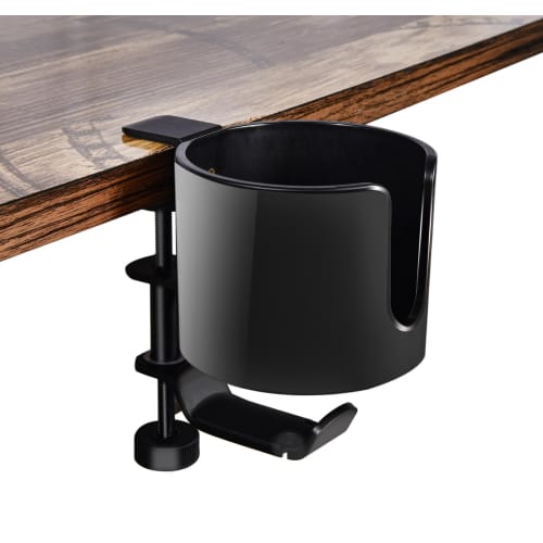 Shenytic Drink Holder, Desk/Earphone Stand, Tabletop Drink Holder, Fits Large Cups up to 10cm Diameter, Multifunctional Storage Rack, Made of ABS and