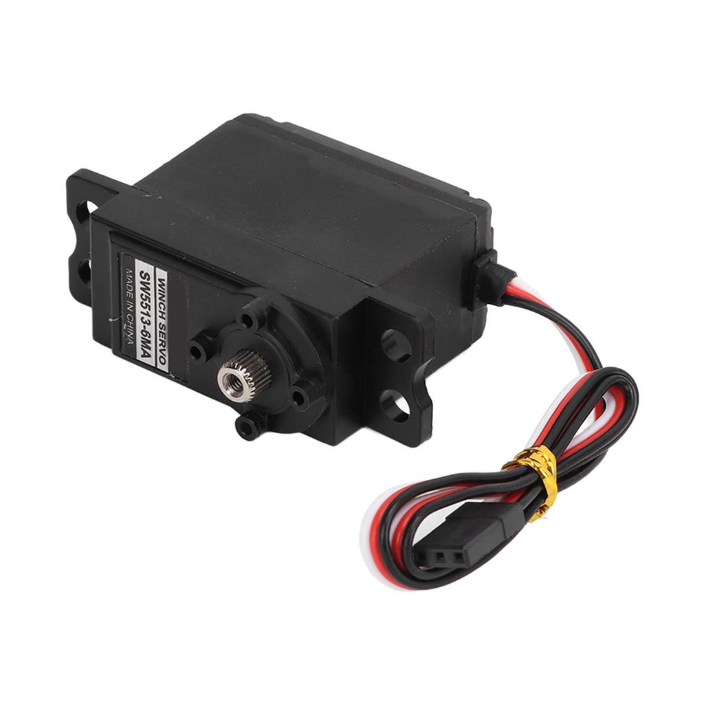Servo Motor Gear Black Metal Gears Alloy Sail Winch Anolog Servos for RC Ship Rope Machine