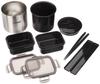Tiger Thermos (TIGER) Stainless Steel Thermos Insulated Lunch Box, Holds Approximately 2.3 Cups of Rice, Includes Pouch, Black, LWY-E461-K