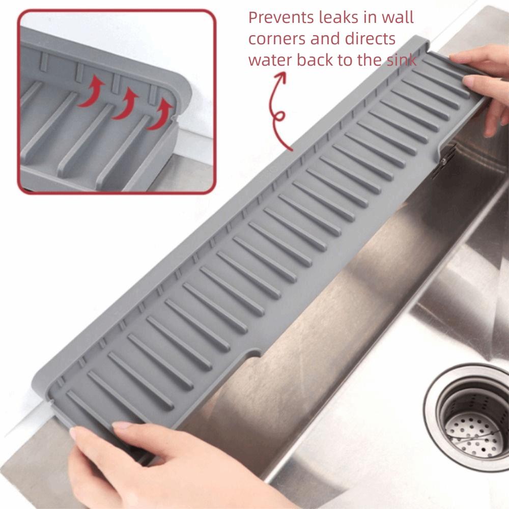 Narrow Edge Kitchen Sink Splash Guard Foldable Faucet Splash Pad Water Retaining Pad  Wash Basin