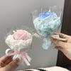 Scented Artificial Flower Bouquet Handmade Mini Aromatherapy Soap Rose Floral Arrangement Romantic Valentine's Day Gift for Home Car Decoration