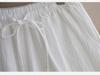 Southeast Asia Plus Size Casual Retro Cotton Linen High Waist Wide Leg Pants