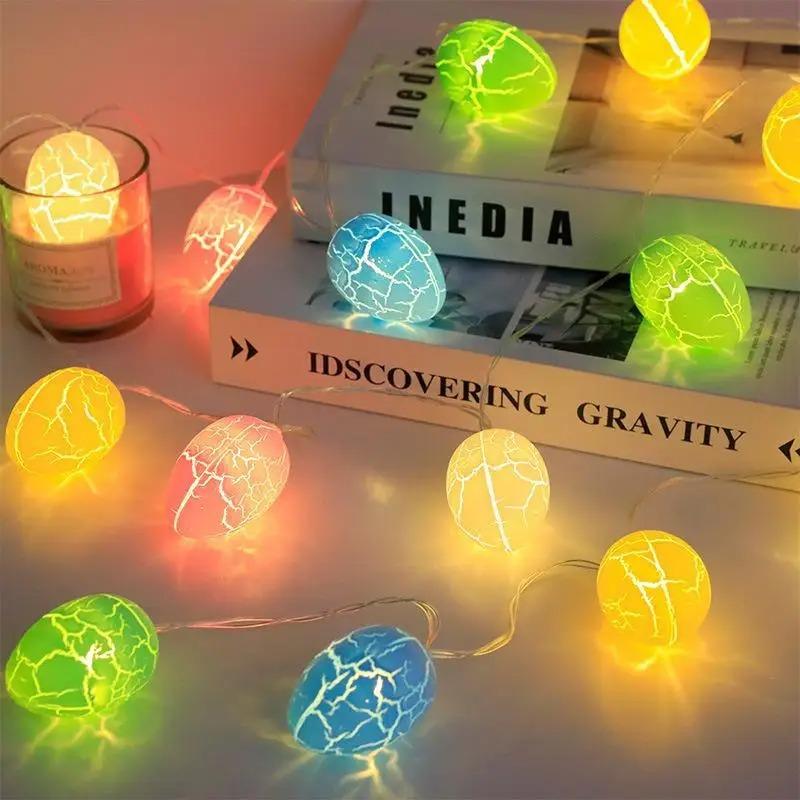 Christmas Decoration Crack Egg LED Light String Lamp Garden Festival Lighting Strings Room Decor New Year Atmosphere