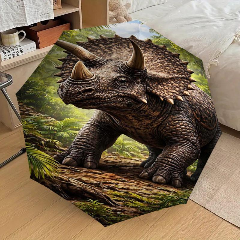1PC Triceratops Jungle Umbrella-8-Rib Reinforced Portable Folding Travel Suitable for All Seasons Outdoor Daily Use -J0324