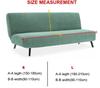 2026 High Elasticity Armless Sofa Cover All-inclusive Household Dust Folding Bed Cover Thickened Fabric Solid Color Sofa Cover