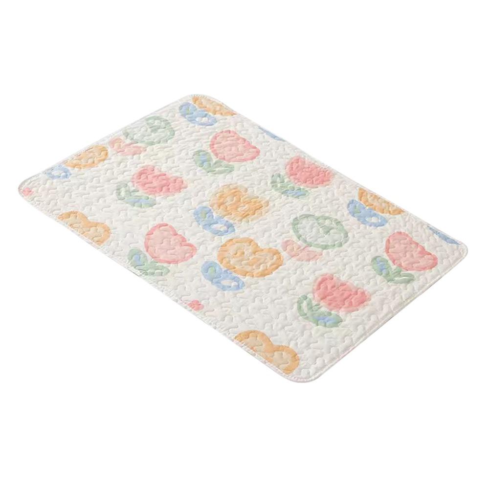 

Бавовняний Матеріал Матрац Пелюшка від Сечі 50*70см/70*100см Дихаючі Пелюшки від Сечі Догляд за Дитиною 50*70cm-Tulip