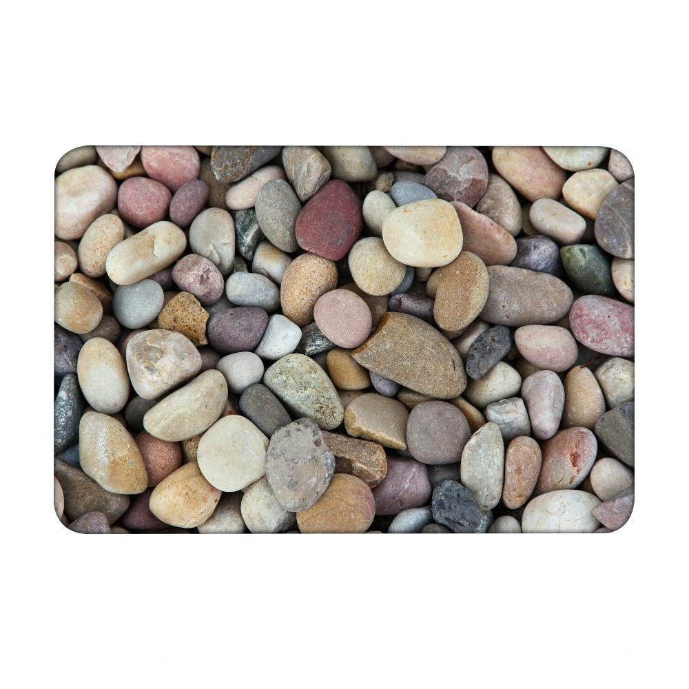 

1pc Stone Pattern Floor Mat Home Bathroom Absorbent Mats Anti-Slip Mats Home Decor Supplies 40x60cm