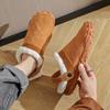 Hight Quality Chamois Leather Bedroom House Slipper Men Slippers Indoor Men's Winter Home Warm Women Unisex Outside Slipper