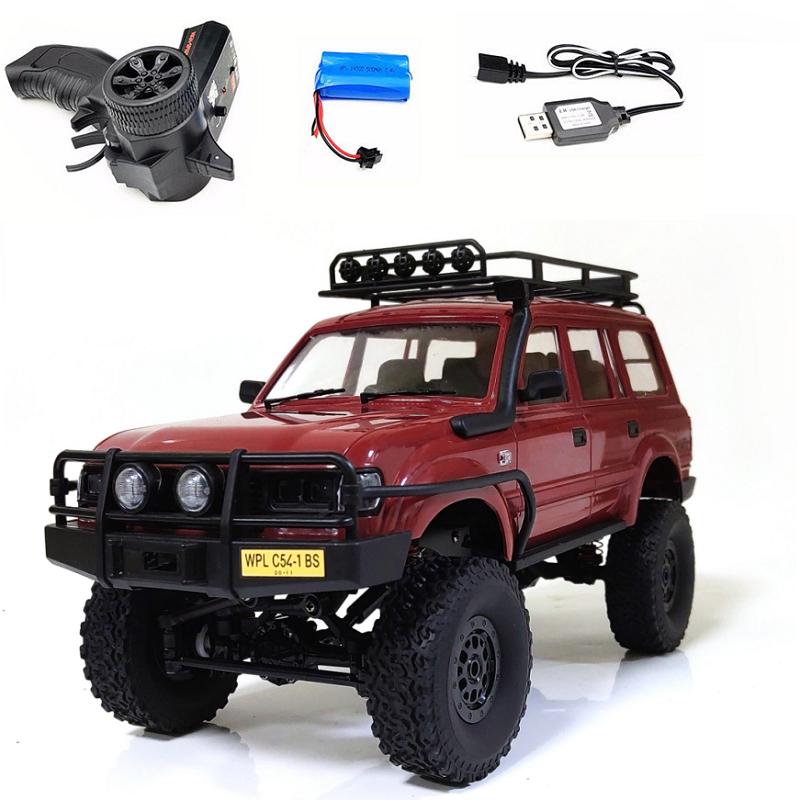 WPL C54-1 4WD 2.4G Off-road Car LC80 Remote Control Car RC Crawler Buggy Moving Machine Kids Battery Powered Cars Boys Gift