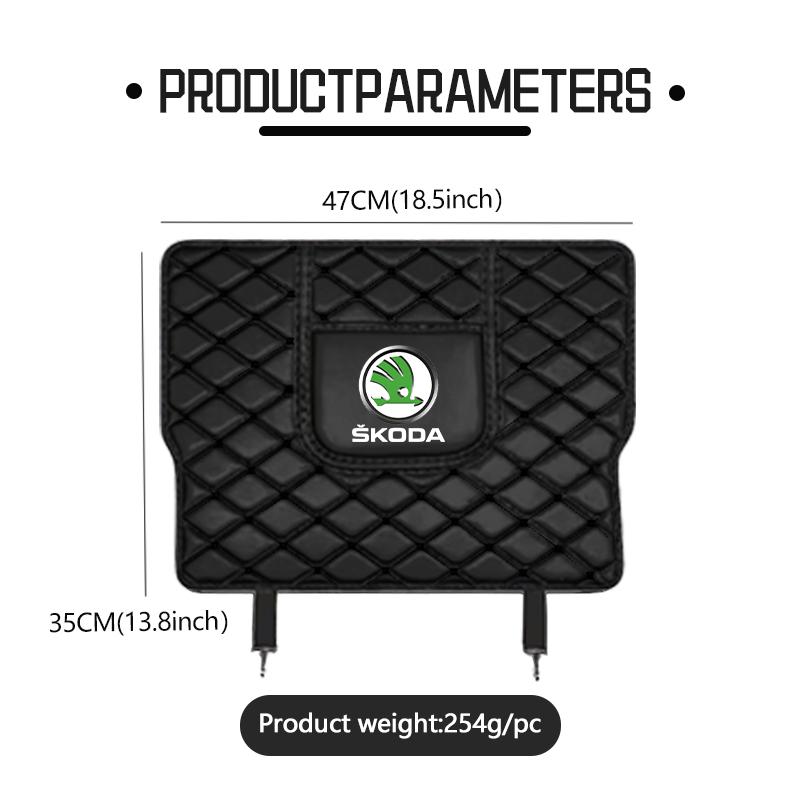 AAABR1 Car Anti-Kick Pad Seat Back Protector Cover For Skoda Octavia A5 A7 RS Fabia Superb Rapid Karoq