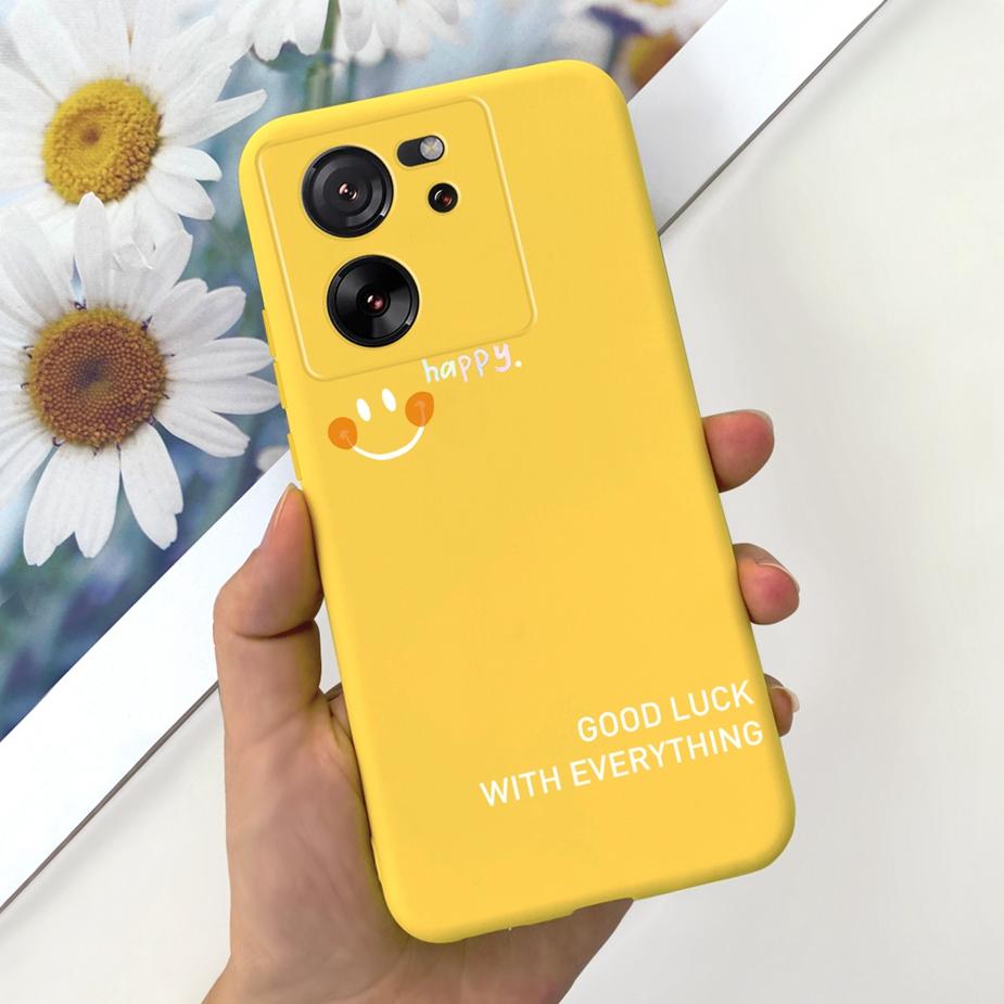 For Xiaomi 13T Pro Case Lovely Candy Painted Back Cover 6.67'' Soft Silicone Phone Case For Xiaomi Mi 13T Pro 13TPro Fundas Capa