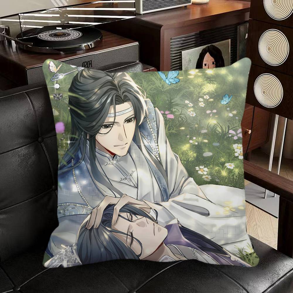 Lan XiChen Mo Dao Zu Shi Anime Pillow Case Square Pillow Bedroom Sofa Leisure Comfort Cushion Car Home Decoration