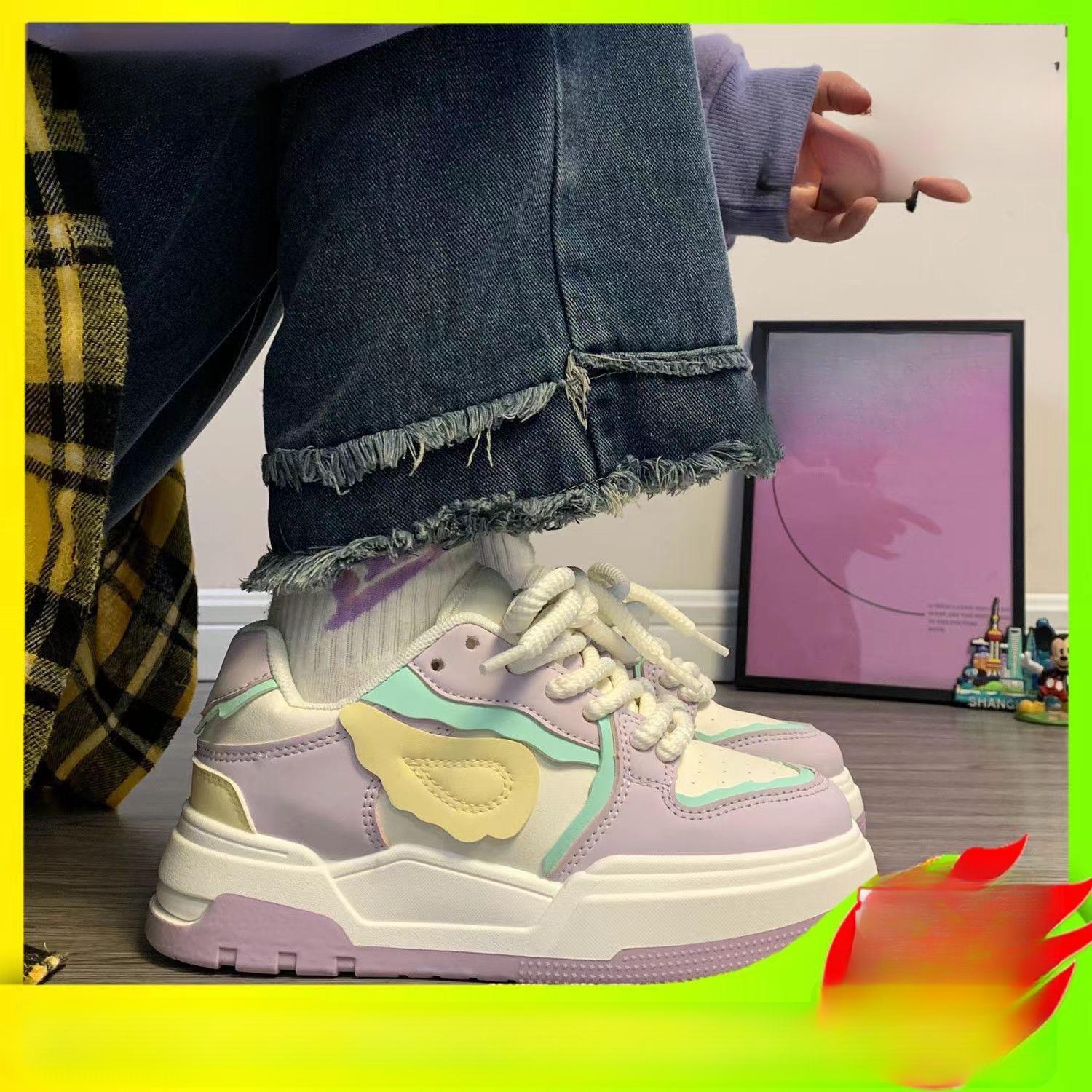 

Крылья Платформа Белые Туфли Женская Обувь Новые Универсальные Модные Красивые Оригинальные Туфли Campus Air Baffle 40 фиолетовый