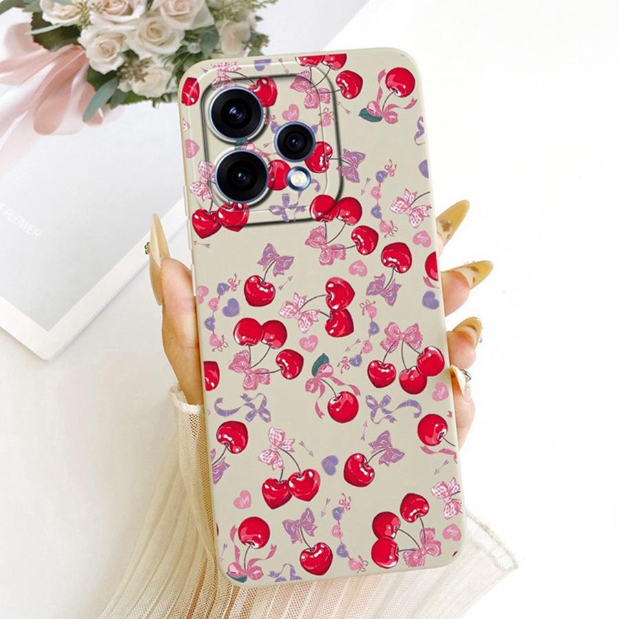 For OPPO Reno 15C Cover Cute Floral Cartoons Painted Phone Case Silicone Soft Fundas Shell for OPPO Reno15 F Reno 15Pro 15F Bags