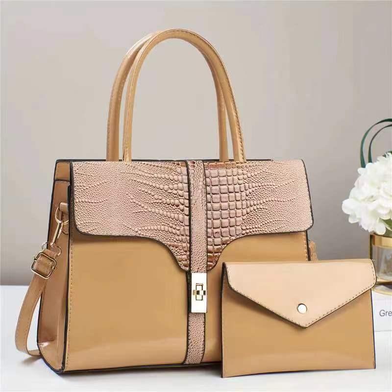 Chic Versatile Pu Bucket Bag For Women With Stylish Sequins In Khaki Black And Pink Shades