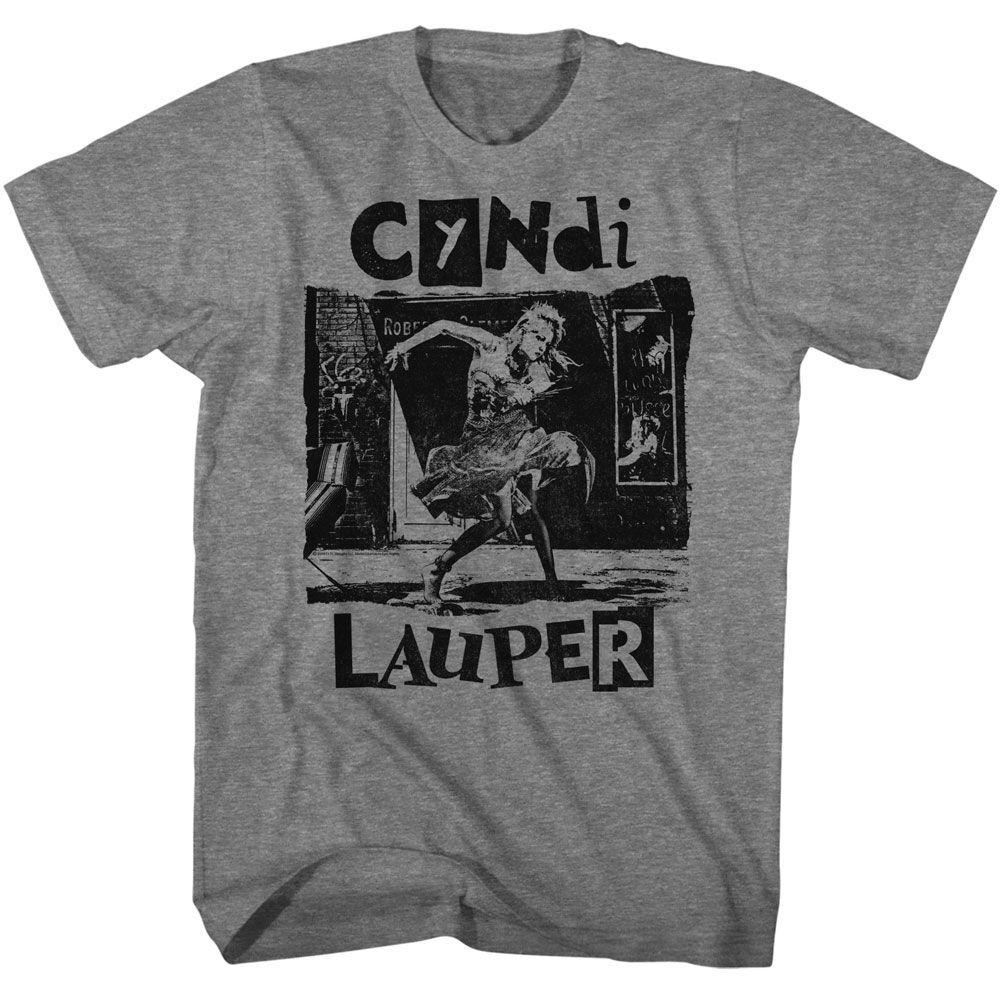 Cyndi Lauper Torn Note Dance Music T-shirt Tops Tees Men's Women's Unisex