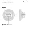 Pioneer TS-F1035R 2-Way Coaxial Car Audio Speakers - Full Range 4" Round Speakers, 150W Max Power (Pair)