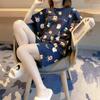 Women's Korean-Style Summer Pajama Set: Loose Plus Size, Short Sleeve Top & Shorts, Cute & Sweet, Wearable Outside
