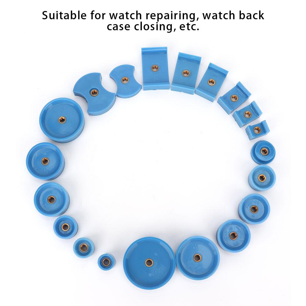 20 Stück Uhrengehäuseboden Pressstempel Form Presser Zubehör Uhrenreparaturwerkzeug
