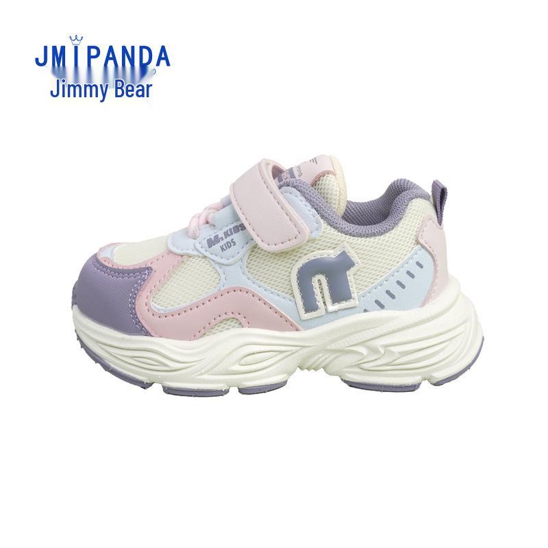 

Jimmy Bear 2025 Autumn Toddler Shoes (Ages 3-6), EVA Non-Slip Sole, Breathable Mesh, One-Piece Design, Comfortable Wear. 29 (17.8CM)